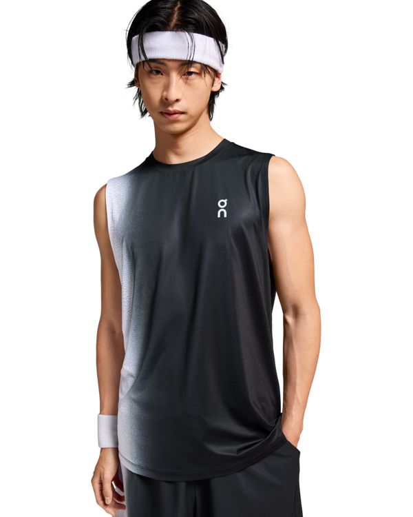 ON RUNNING COURT TANK 1 BLACK/WHITE MAN