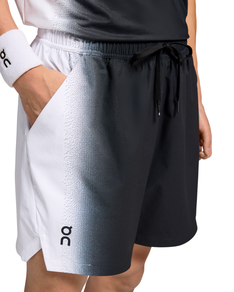 ON RUNNING COURT SHORT 1 BLACK/WHITE MAN