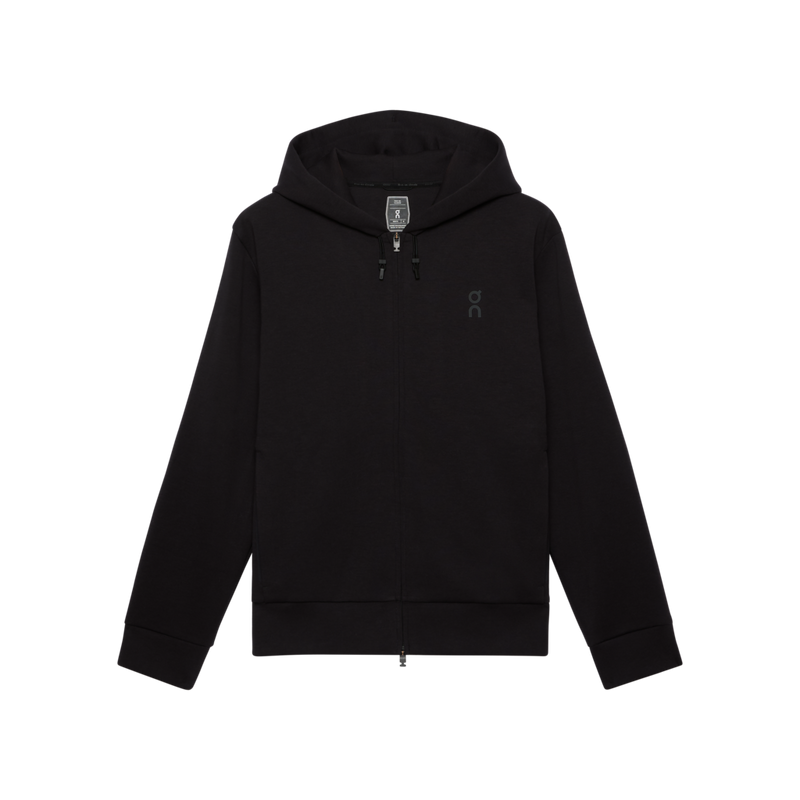 ON RUNNING FOCUS TECH ZIP HOODIE BLACK MAN