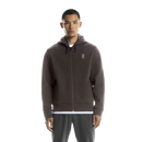 ON RUNNING FOCUS TECH ZIP HOODIE PEBBLE MAN