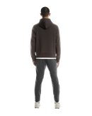 ON RUNNING FOCUS TECH ZIP HOODIE PEBBLE MAN