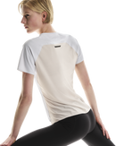 ON-RUNNING PERFORMANCE-T WHITE/SILVER WOMAN
