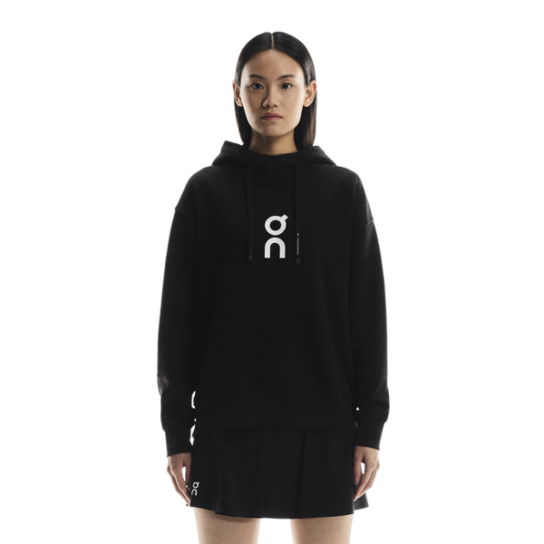 ON RUNNING CLUB HOODIE TENNIS 1 BLACK WOMAN