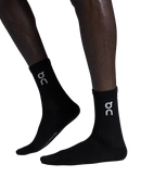 ON LOGO SOCK HIGH BLACK (3X)