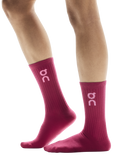 ON LOGO SOCK HIGH ORCHID/COMET (3X)