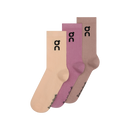 ON LOGO SOCK HIGH SHERBET/RHODONITE (3X)