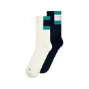 ON COURTSIDE SOCK HIGH IVORY/MIDNIGHT (2X)