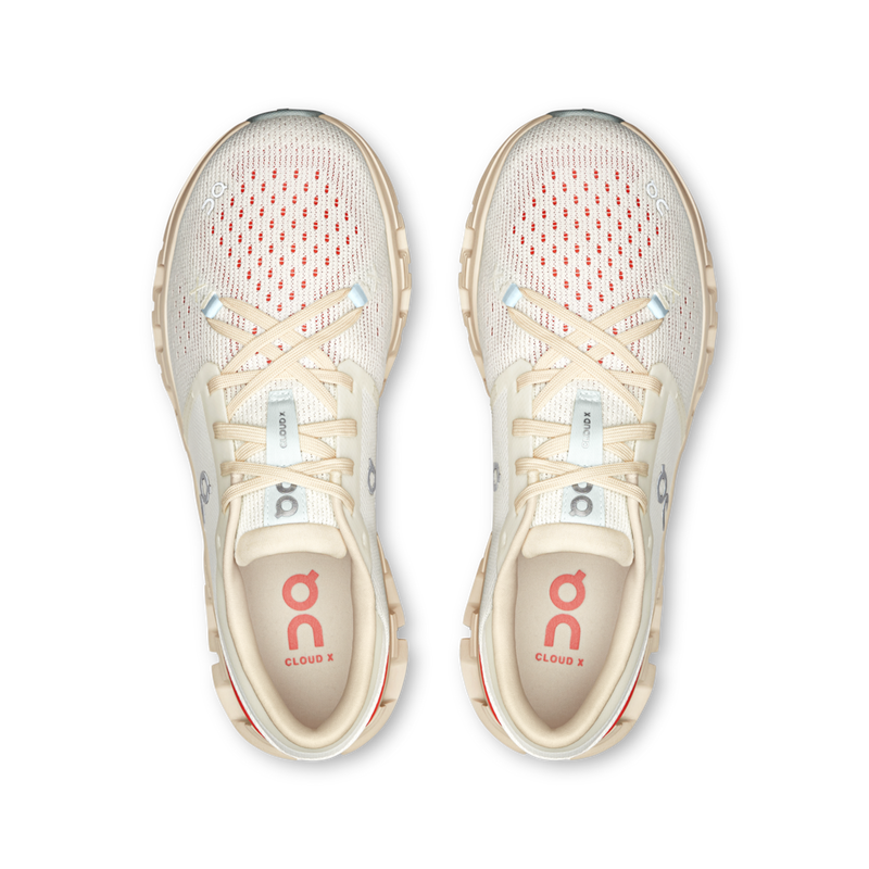 ON CLOUD X 4 ELFENBEIN/LACHSFRAU