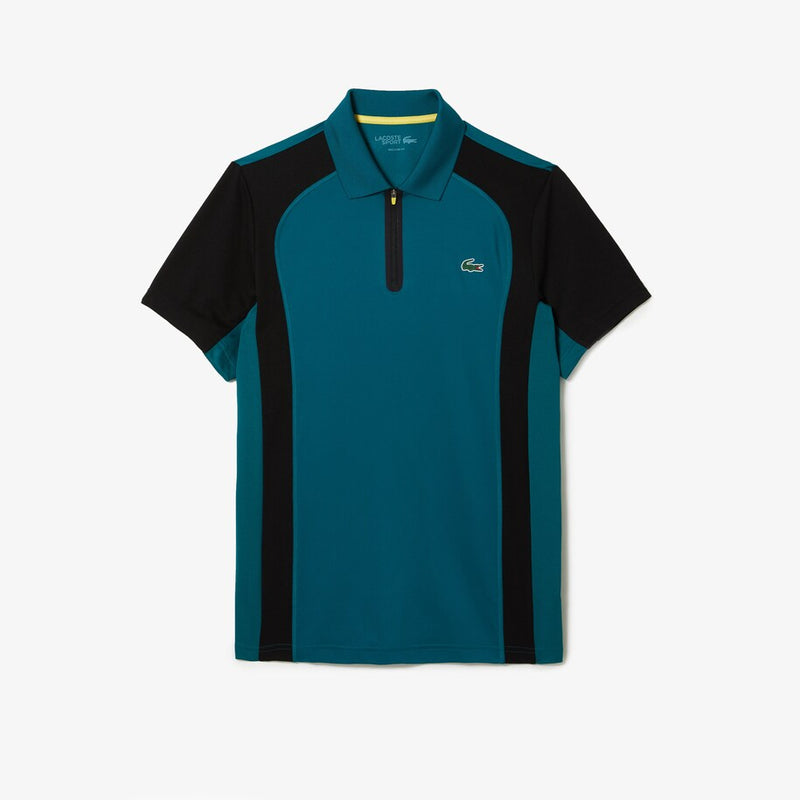 LACOSTE SPORT THERMO-REGULATING ULTRA-DRY PIQUÉ TENNIS POLO GREEN/BLACK MAN