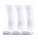 UNDER ARMOUR HEATGEAR® CREW SOCKS WHITE (3X)