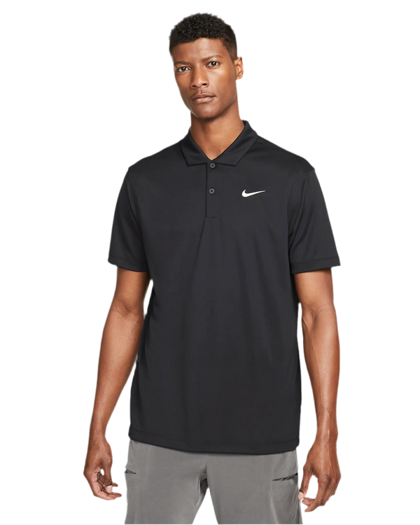 NIKE COURT DRI-FIT TENNIS POLO BLACK MAN