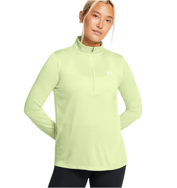 UNDER ARMOUR TECH™ TWIST ½ ZIP RETRO GREEN/WHITE WOMAN