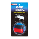 UNIQUE TOURNA GRIP BANDS BLACK/RED (2X)