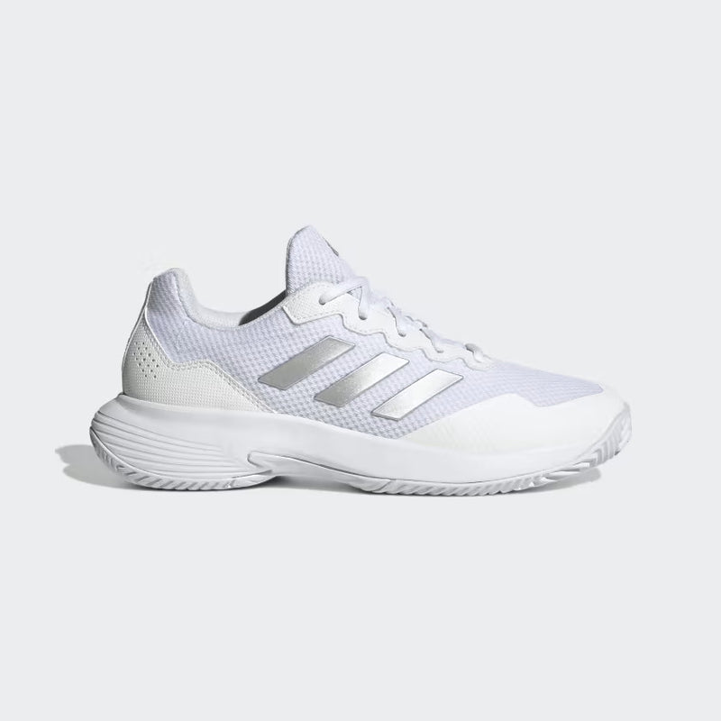 ADIDAS GAMECOURT 2.0 AC WHITE/SILVER WOMAN