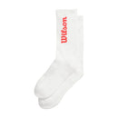 WILSON Crew-Socken mit Logo Weiß/Rot (1X)