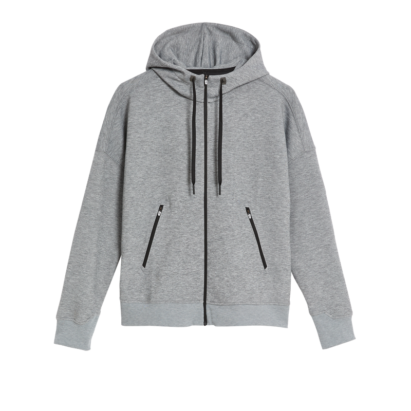ON-RUND ZIPPED HOODIE GRAU MAN