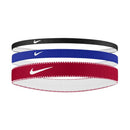 NIKE FLEX SCHWEISSBÄNDER LOGO ROT/BLAU/SCHWARZ (3X)
