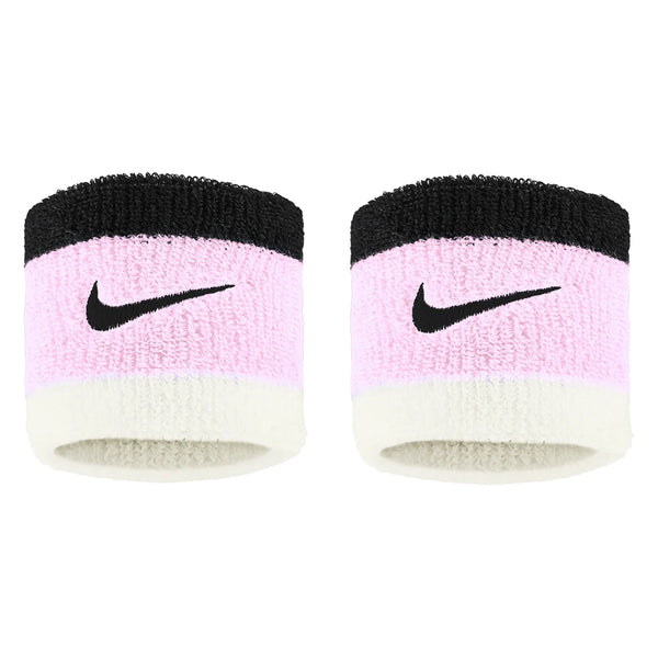 NIKE WRISTBANDS PINK/BLACK (2X)