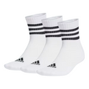 ADIDAS STRIPES SPORTWEAR MID LOW SOCKS WHITE (3X)