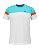 BABOLAT PERF RUNDHALS T-SHIRT WEISS HERREN