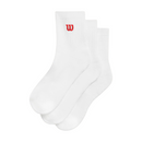 WILSON QUARTER TOP SOCKS WHITE (3X)
