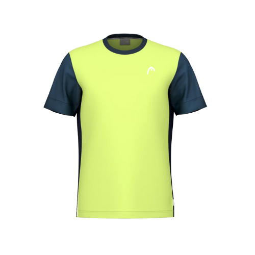 HEAD SLICE T-SHIRT LIGHTLIME/TEAL MAN