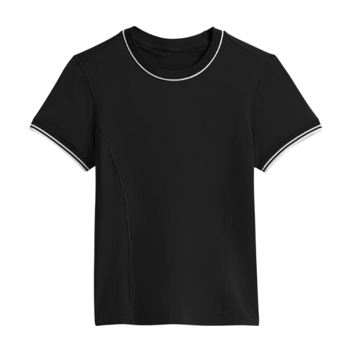 WILSON TEAM SEAMLESS TEE BLACK WOMAN