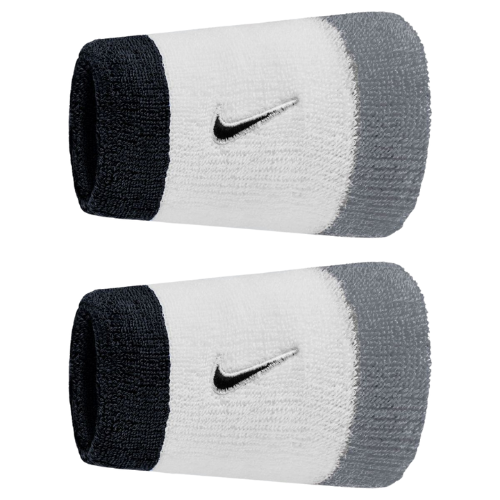 NIKE JUMBO-ARMBÄNDER WEISS/GRAU (2X)
