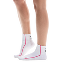 ON COURT SOCK MID WHITE/PINK