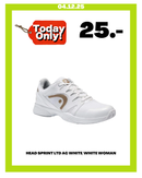 HEAD SPRINT LTD AC WHITE/WHITE WOMAN
