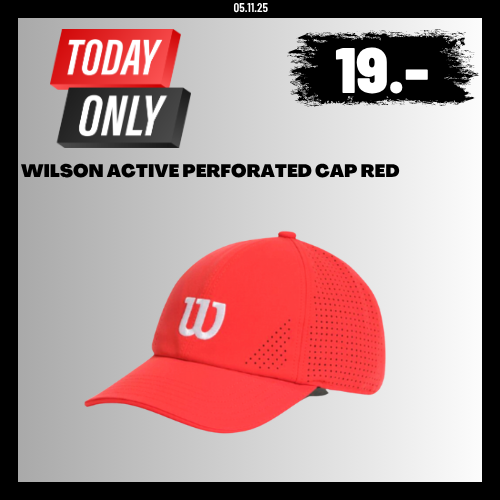 WILSON ACTIVE PERFORATED CAP RED