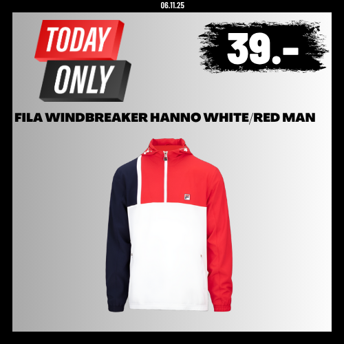FILA WINDBREAKER HANNO WHITE/RED MAN