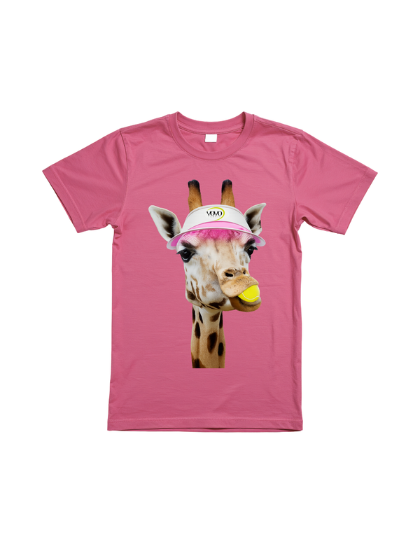 YOYO-TENNIS T-SHIRT GIRAFFE PINK WOMEN