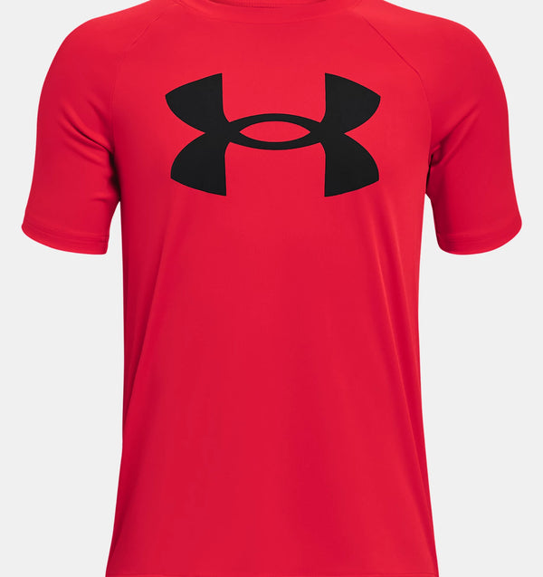 UNDER ARMOUR TECH™ BIG LOGO SHORT SLEEVE RED BOY