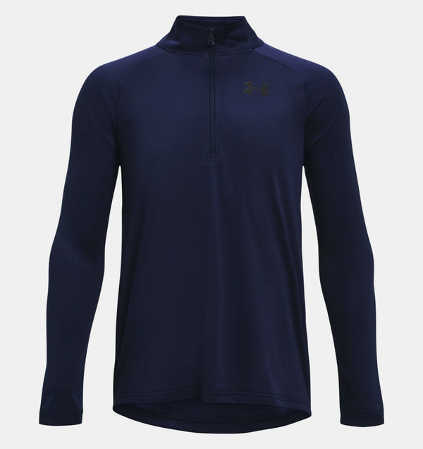 UNDER ARMOUR TECH™ 2.0 1/2 ZIP MIDNIGHT NAVY/BLACK JUNIOR