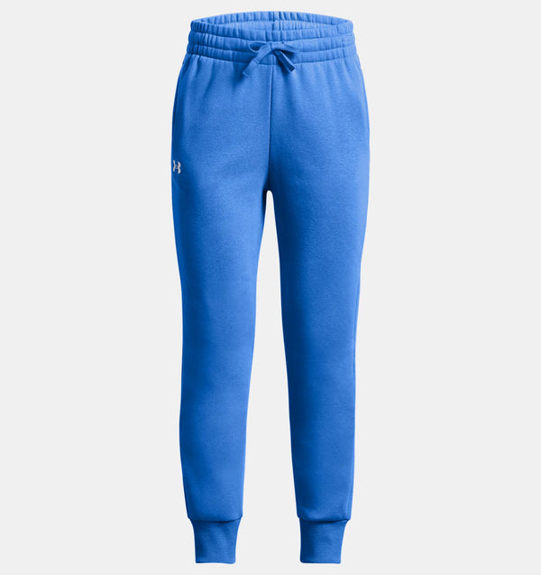 UNDER ARMOUR RIVAL FLEECE JOGGERS WATER/WHITE GIRL