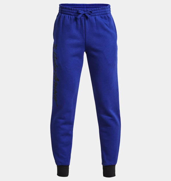 UNDER ARMOUR RIVAL FLEECE JOGGERS ROYAL JUNIOR