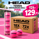 18X HEAD Tennis-Druckball ROSA (4X)