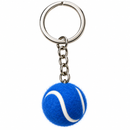 TENNIS BALL KEYCHAIN BLUE
