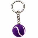 TENNIS BALL KEYCHAIN PURPLE