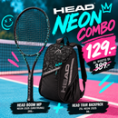 HEAD BOOM MP NEON 2025 (UNSTRUNG) + HEAD TOUR BACKPACK 25L NEON 2025