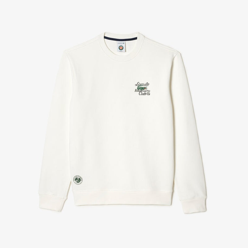 LACOSTE SPORT ROLAND GARROS EDITION PULLOVER WHITE UNISEX
