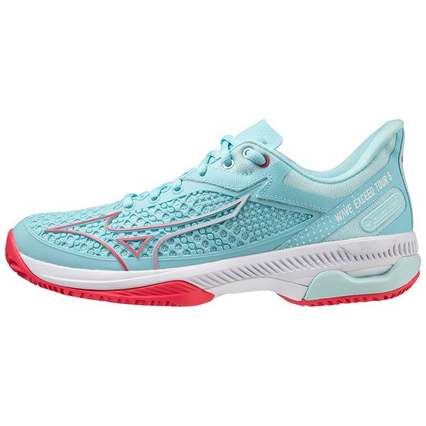 MIZUNO WAVE EXCEED TOUR CLAY TOURQUOISE/WHITE WOMAN