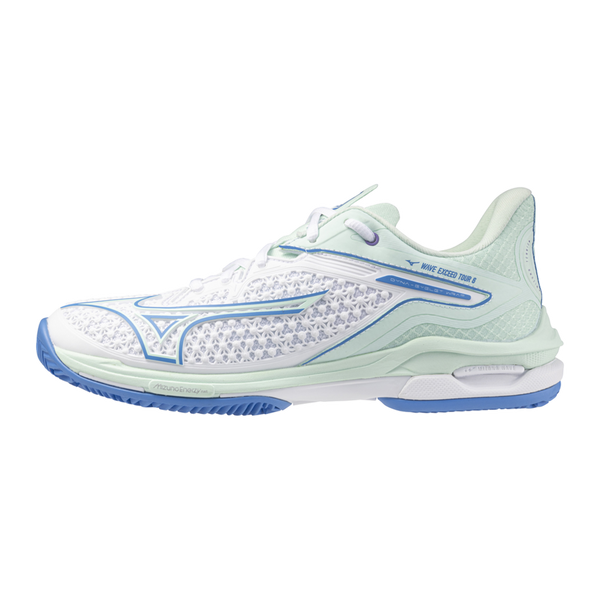 MIZUNO WAVE EXCEED TOUR 6 CLAY WHITE/FRONTIER BLUE WOMAN
