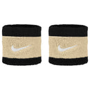 NIKE-ARMBÄNDER SCHWARZ/GOLD (2X)