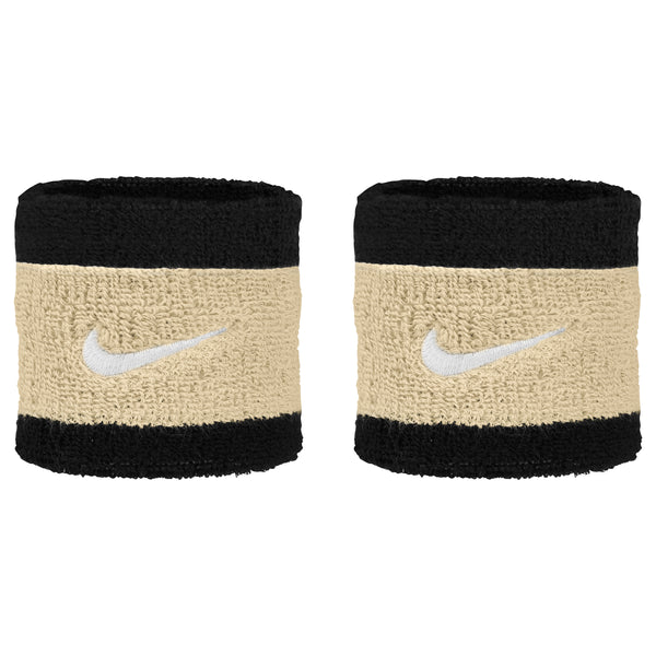 NIKE-ARMBÄNDER SCHWARZ/GOLD (2X)