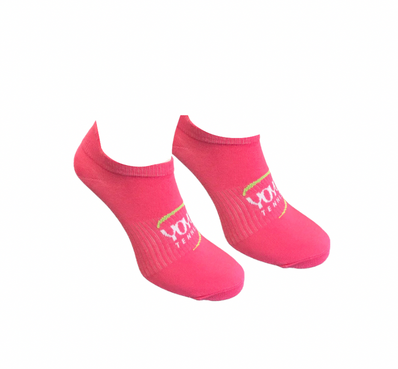 YOYO-TENNIS NO SHOW SOCKS PINK (1X)