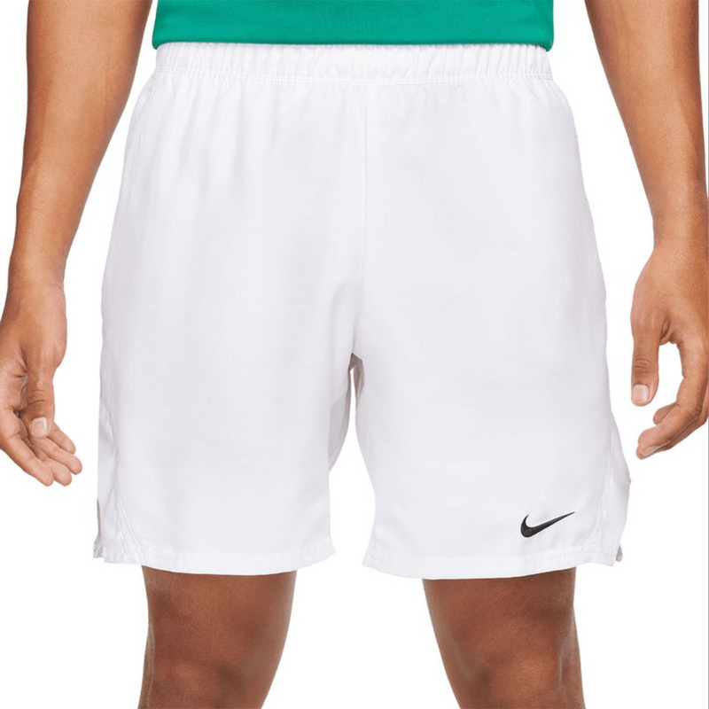 NIKE COURT DRI-FIT VICTORY 7" TENNIS SHORTS WHITE MAN