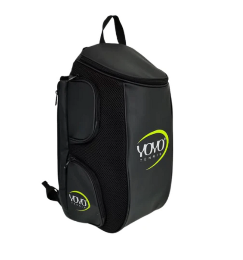 YOYO-PADEL 2X RACQUET CARBON 12K 3D + BACKPACK BLACK/GREEN