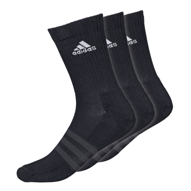 ADIDAS CUSHIONED SOCKS BLACK (3X)